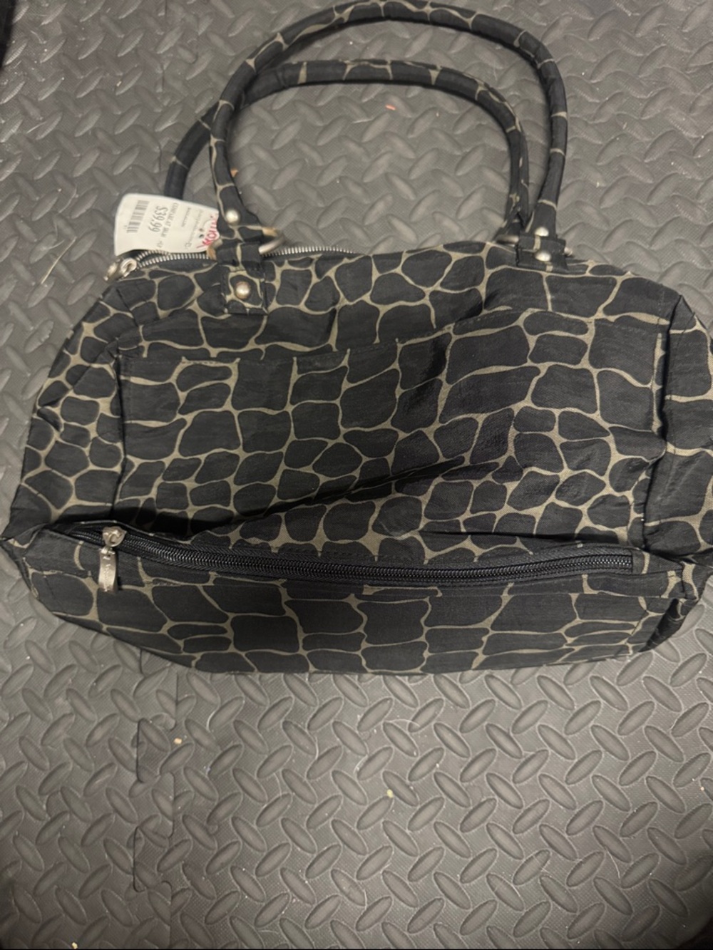 Black Patterned Women's Tote Bag